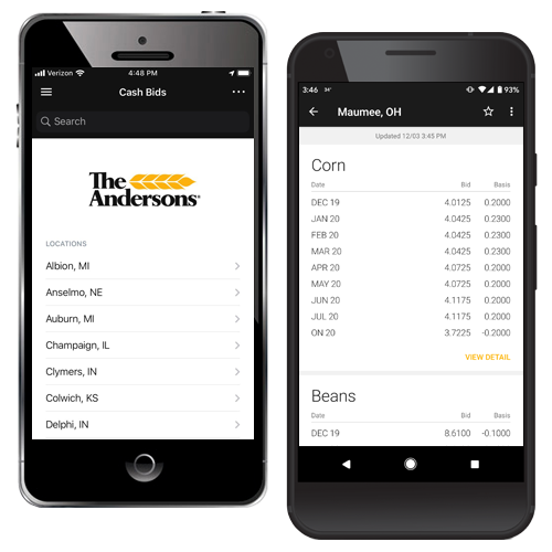 The Andersons Mobile App Bids